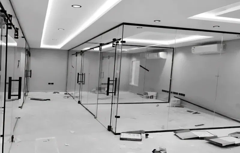 تركيب مكاتب زجاج